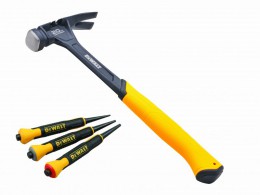 DeWalt 567G (20oz) Claw Hammer With Free 3 Piece Nail Set &pound;34.99